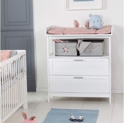 Cambiador de bebé perpendicular - Cambiador de pañales para bebé para cómoda  Colores GRIS